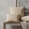 Brown Stripe Linen Look Woven Pattern Upholstery Fabric by The Yard - SKU: Aidan Espresso